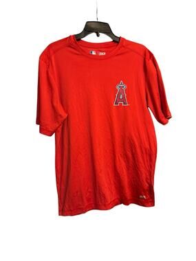MLB TX3 Cool Albert Pujols Los Angeles Angels Shirt Red Size Medium Adult